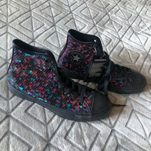 Converse Sequin high tops